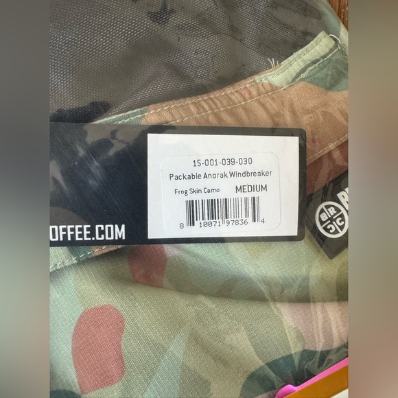 NWT Black Rifle Coffee Company Andorak Windbreaker in Frog Skin Camo - Picture 5 of 5